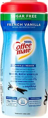 £11.04 • Buy Coffee Mate Sugar Free French Vanilla Flavour Nestlé Coffee Creamer 289 G