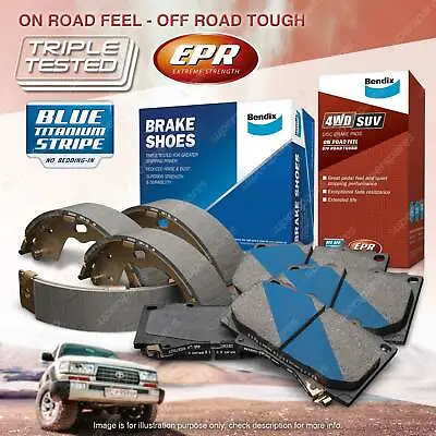 $172.95 • Buy Bendix 4WD Brake Pads Shoes Set For Toyota Hilux GUN125 2.4 GUN126 2.8 KUN26 3.0