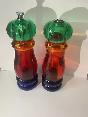 Multicolor Translucent Olde Thompson Salt And Pepper Shakers • $40