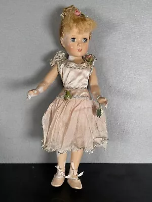 Vintage Alexander NINA Ballerina With Clover Hang Tag 17” In Dress Doll 1950s • $99.99