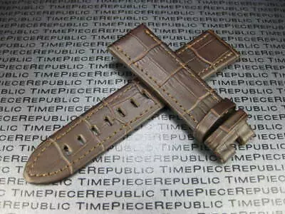 Brown 22mm Genuine Leather Strap Timewalker Stitch Style Band For MONTBLANC • $34.95