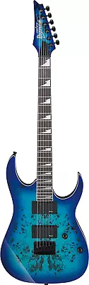 GRG 6 String Solid-Body Electric Guitar Right Aqua Burst Full (GRGR221PAAQB) • $413.36