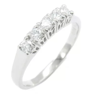 MIKIMOTO Diamond Ring Pt900 Platinum Clear Used US Size #5.5 • $328
