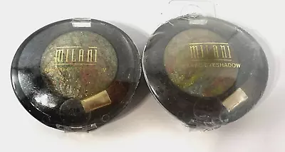 New (2) MILANI Wet/Dry BAKED EYESHADOW  #618 GREEN FORTUNE *Made In Italy • $19.99