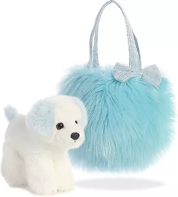 Aurora World Fancy Pals Pet Carrier Fluffy Blue Dog New W Tag • £24.50