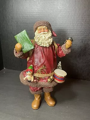 Vintage Midwest Importers Old World Santa Paper Fabric Mache 10” Tall • $15