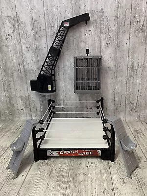 £19.99 • Buy Mattel 2015 WWE Crash Cage Wrestling Ring Set With Crane And Ring