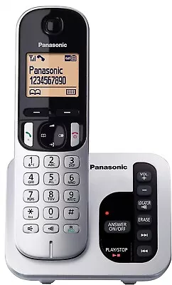 Panasonic DECT Digital Cordless Phone With Answering Machine And 1 Handset Silve • $104.44