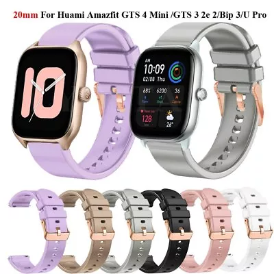 Silicone Watch Band For Amazfit GTS4 GTS2 Strap Mini GTS 4 3 2 2E Bip 3/S/U Pro • $6.38