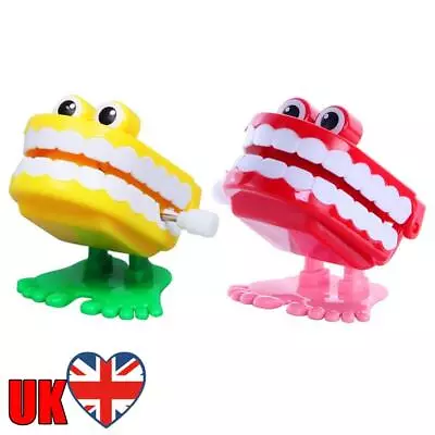 Wind Up Clockwork Toy Chattering Funny Cute Walking Teeth Mechanical Toys • £2.99