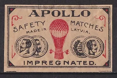 Old Matchbox Label Latvia Apollo • $2.87