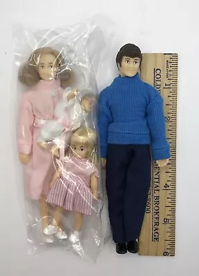 Vintage Horsman Doll House Family Set Posable 4 Dolls - New In Package ESTATE • $18.95