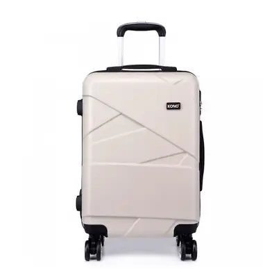 20/24/28 Inch ABS Hard Shell Trolley Suitcase 4 Wheel Lightweight Luggage Case  • £43.99