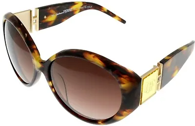 £98.23 • Buy Gianfranco Ferre Sunglasses Women Gold Brown Swarovski Oval GF887 02