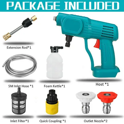£33.55 • Buy High Pressure Cordless Washer Spray Gun Water Cleaner For Makita 18V Portable