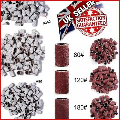 £1.29 • Buy UK#1 Nail Drill Bits ART Sanding Bands Gel File Polish Remover For Electric Nail