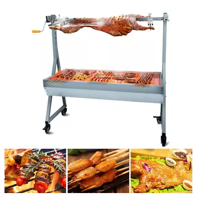Rotisserie Pig Lamb Roast BBQ Spit Roaster Outdoor 132 LBS Grill Cook Portable • $232.49