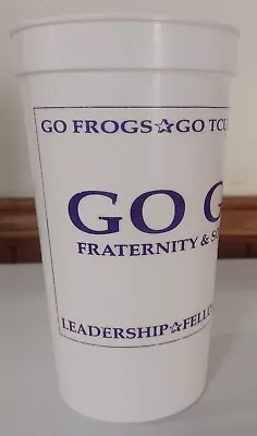 Vintage Texas Christian TCU Horned Frogs Plastic Cup 32 Oz Go Greek Rush 1996  • $12