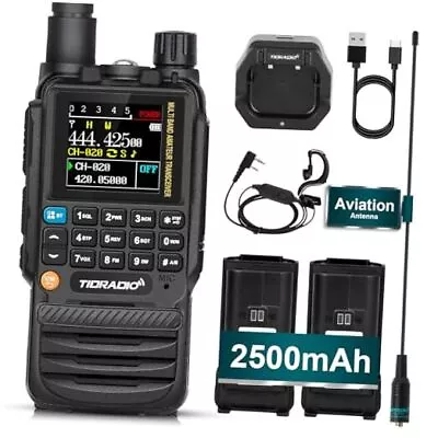  TD-H3 Multi-Band Ham Handheld Radio Two Way 1 PACK With 2 Batteries（Black） • $71.72