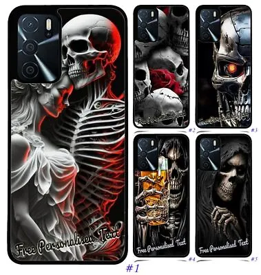 Personalised Text Phone Case For OPPO A Series A98 96 A91 A78 A73 A57 A53 Skull • $14.98