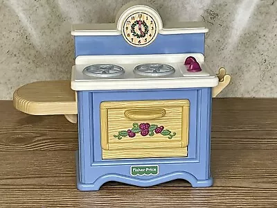 Vtg Fisher Price Briarberry Bear Collection Stove Oven  Doll House Furniture • $8.05