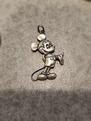 Vintage STERLING SILVER Charm 3d Mouse Mickey Mouse Disney • $9.99