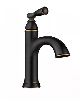 MOEN Banbury One-Handle High Arc Bathroom Faucet - Mediterranean Bronze • $55