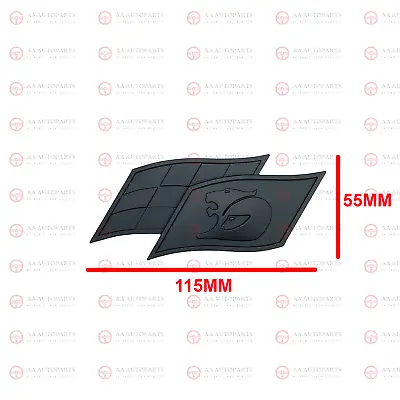 HSV Racing Flag Matte Black Badge Emblem Commodore VE VF SS E1 E2 GTS R8 Maloo • $29