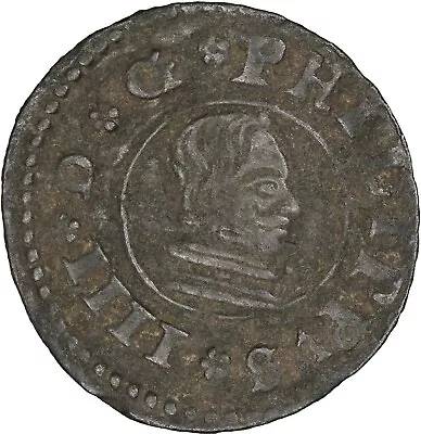 Spain 1663 16 Maravedis VF • $25