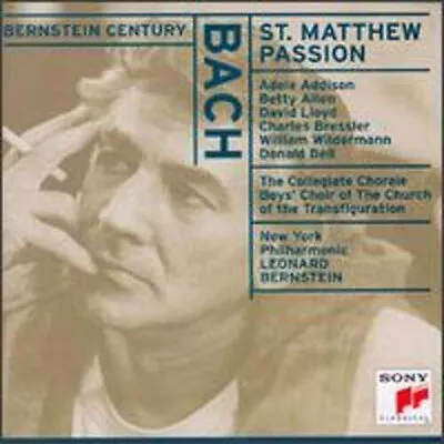 Bach St. Matthew Passion Bernstein 2 CDs - LIKE NEW • $12.50