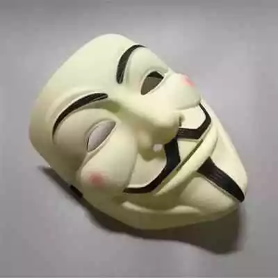 Movie Cosplay V For Vendetta Hacker Mask Anonymous Guy Fawkes Halloween... • $14.99