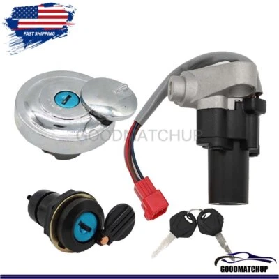 $42.20 • Buy Ignition Switch Fuel Cap Seat Lock Keys For Yamaha V-STAR 650 1100 1999-2016 US