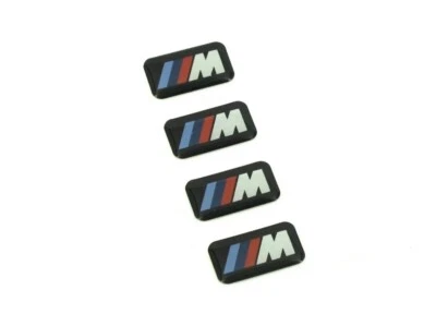 Genuine OEM BMW G12 7 Series 760Li M Tri-Color Emblem Badge – Rear – New RARE Silver – 51148072621