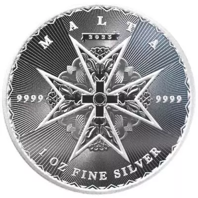 2023 Silver 1 Oz Malta: Maltese Cross Coin BU • $40.59