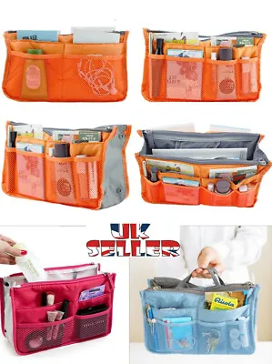 New Travel Insert Organiser Handbag Lady Cosmetic Bag Toiletry Case Makeup Bag • £4.19