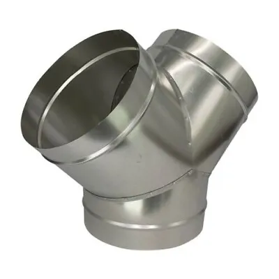 Metal Y Piece 4 5 6 8 10 12 Inch Ventilation Ducting Connectors Hydroponic • £2.99