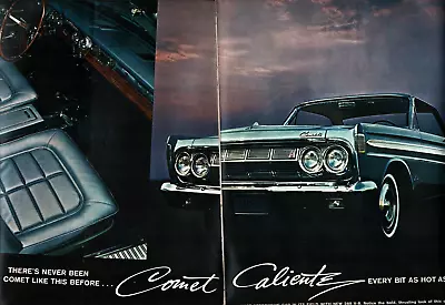 1964 Mercury Comet Caliente Luxury Car Blue 2 Page SALES Ad.b7 • $26.79