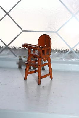 Vintage Kilgore Dollhouse Furniture Cast Iron Child's High Chair 1930s • $30