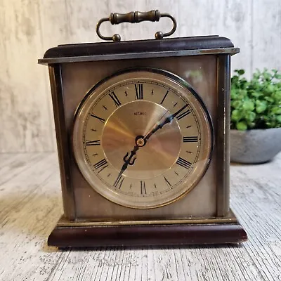 £19.95 • Buy Vintage Metamec Clock Mantle/Carriage Wood & Marble, Kienzle Non Runner