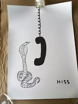 David Shrigley - “Hiss” - Limited Edition Poster • £199.99