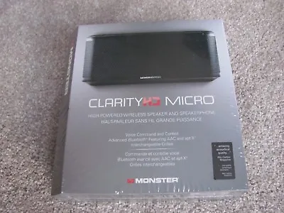 Monster ClarityHD Micro High-Powered Bluetooth Wireless Speakers & Speakerphone • $63.98