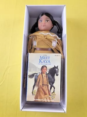 American Girl Mini 6.5” KAYA DOLL In Leather Meet Outfit & Moccasins + BOOK BOX • $59.95