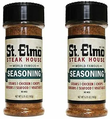 St. Elmo Steak House Seasoning Or Sauce For Steak 2-Pack Bottles • $29.95
