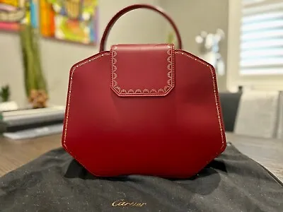 $1677 • Buy BRAND NEW CARTIER Shoulder Crossbody Bag  Bordeaux Guirlande De Cartier Red