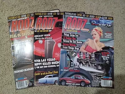 Three Ol' Skool RODZ Magazines. • $5