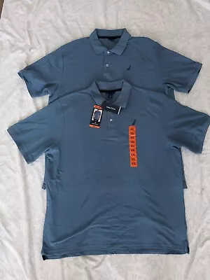 Nautica Polo T/shirts Blue XXL X2 • £10.50