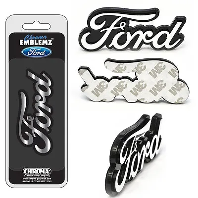 Brand New Ford 3-D Chrome Plastic Auto Car Truck Emblem Decal Sticker • $10.70