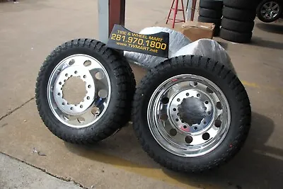 22  Alcoa Classic  Tire Wheels For Dually Truck Cap Adapters W/35125022 Venom Rt • $5800