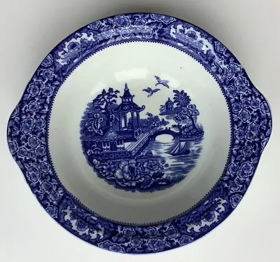 Swinnerton Olde Alton Ware 'Willow' Pattern Service Bowl + 1 - Fruit Veg 1920/30 • £5