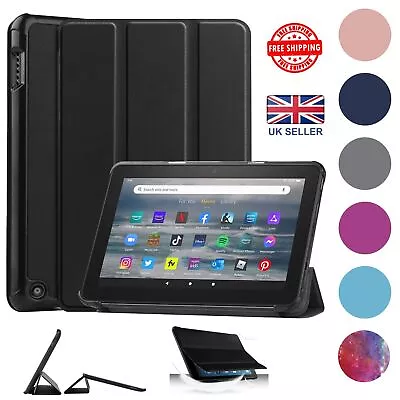 PU Leather Cover Magnetic Smart Tablet Case For AMAZON Kindle Fire HD 10  8  7  • £7.80